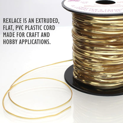 Rexlace Plastic Lacing - Holographic Gold
