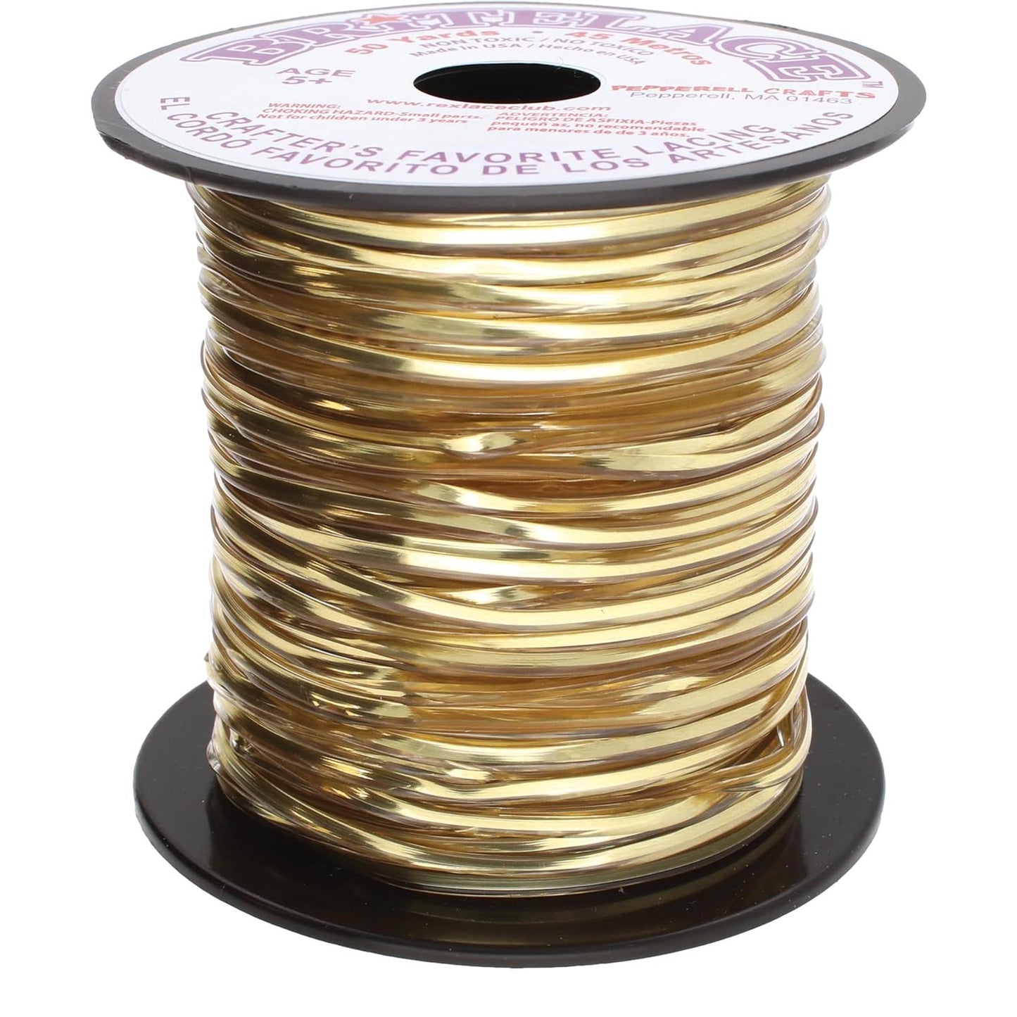Rexlace Plastic Lacing - Holographic Gold