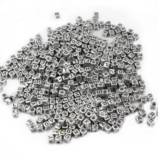 Metallic Alphabet Beads (1,000 Pack) - EconoCrafts