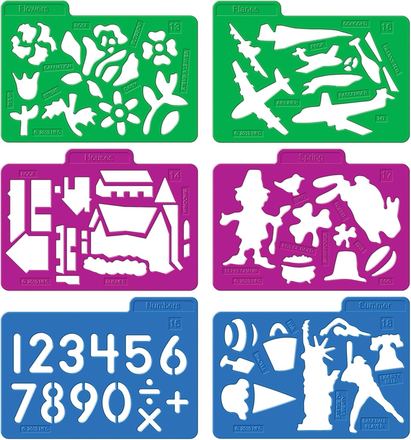 Assorted Stencils Pack (Set of 24)