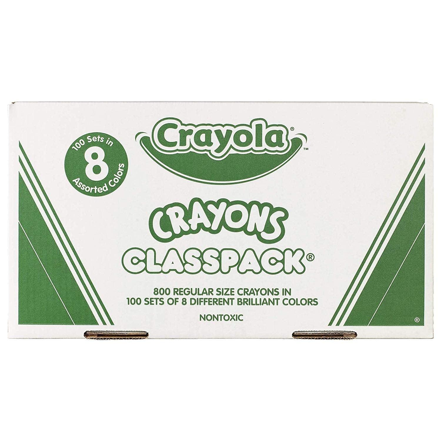 Crayola Crayons Classpack - 8 Colors (800 Pack) - EconoCrafts