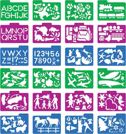 Assorted Stencils Pack (Set of 24)