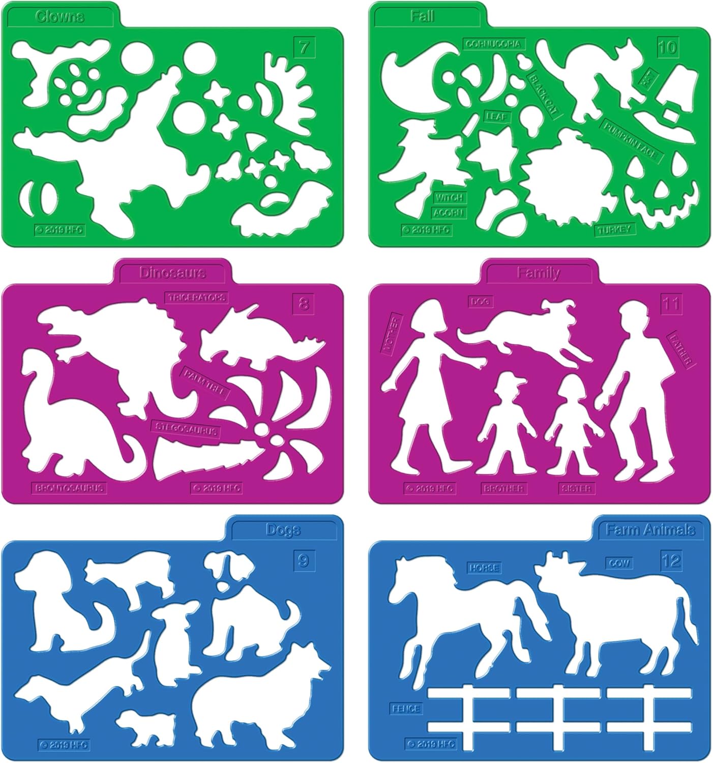 Assorted Stencils Pack (Set of 24)