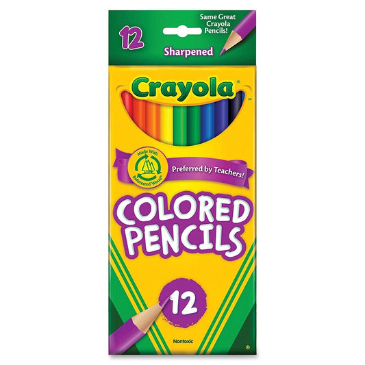 Crayola Colored Pencils - 12 Colors - EconoCrafts