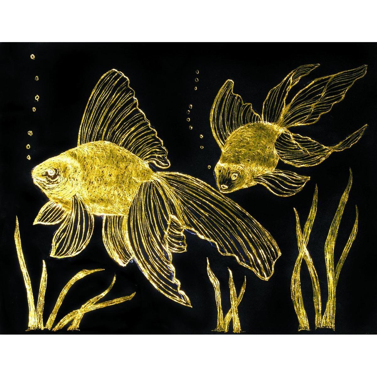 Scratch Art Paper - Gold & Silver (50 Sheets) - EconoCrafts