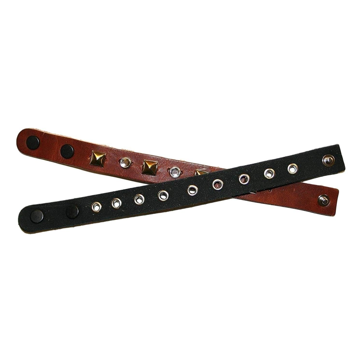 DIY Leather Wristbands - 1 1/4" x 9" (12 Pack) - EconoCrafts