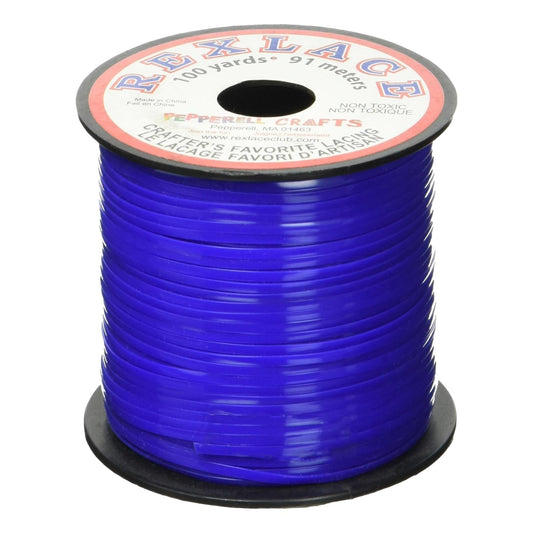 Rexlace Plastic Lacing - Blue (100 yd)