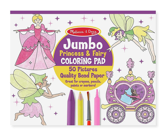 Jumbo Coloring Pad - Princess - EconoCrafts