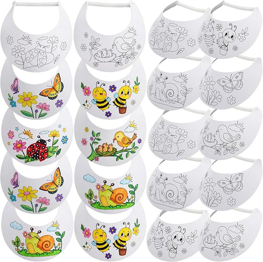 Color Your Own Foam Spring Visors (10 Pack)