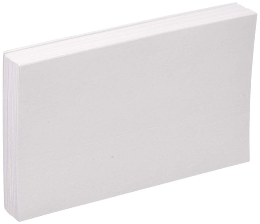 Plain Index Cards (100 Pack) - EconoCrafts