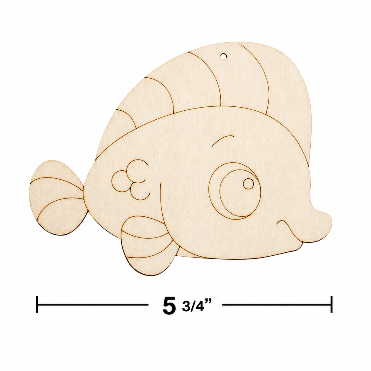 DIY Wooden Fish Ornaments (12 Pack)