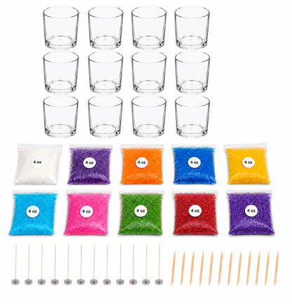DIY Wax Candle Votives (12 Pack)
