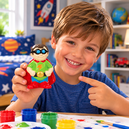 DIY Ceramic Superhero Banks (12 Pack)