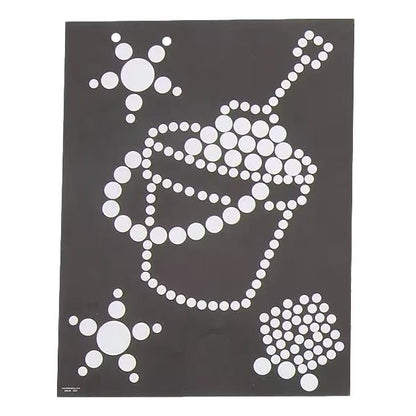 Summertime Dot Sticker Paper Art Sheets (12 Pack)