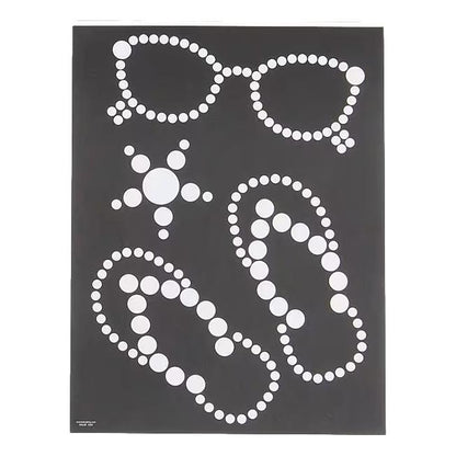 Summertime Dot Sticker Paper Art Sheets (12 Pack)