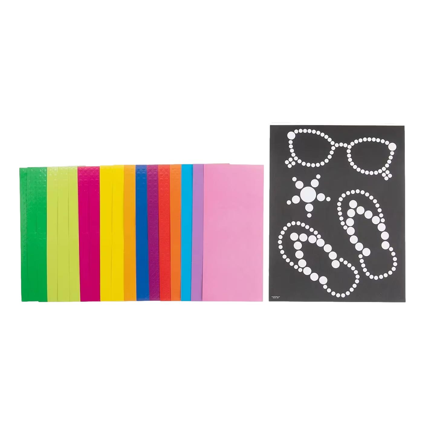 Summertime Dot Sticker Paper Art Sheets (12 Pack)