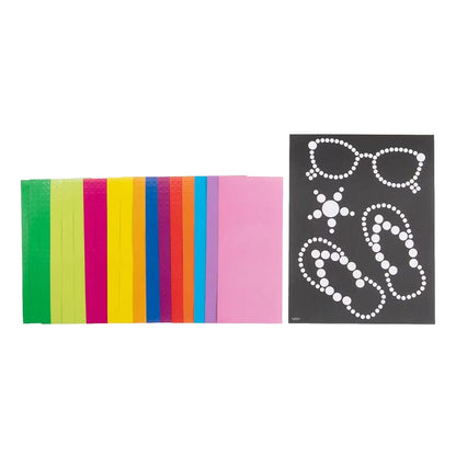 Summertime Dot Sticker Paper Art Sheets (12 Pack)