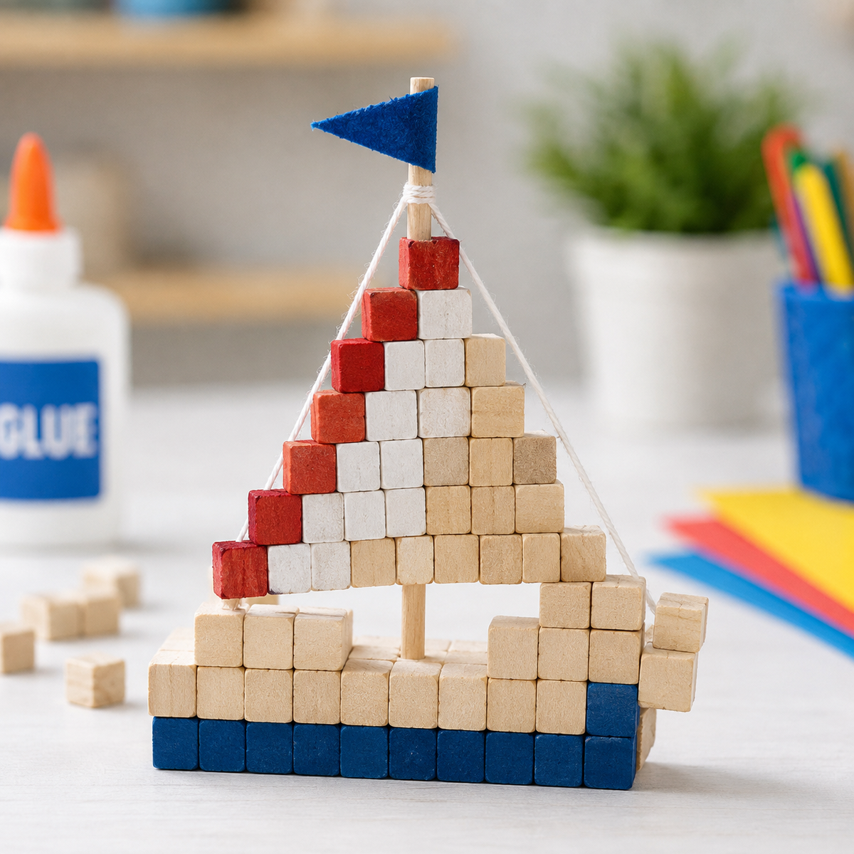 Wooden Cubes (100 Pack)