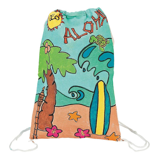 CYO Tropical Drawstring Bags (12 Pack)