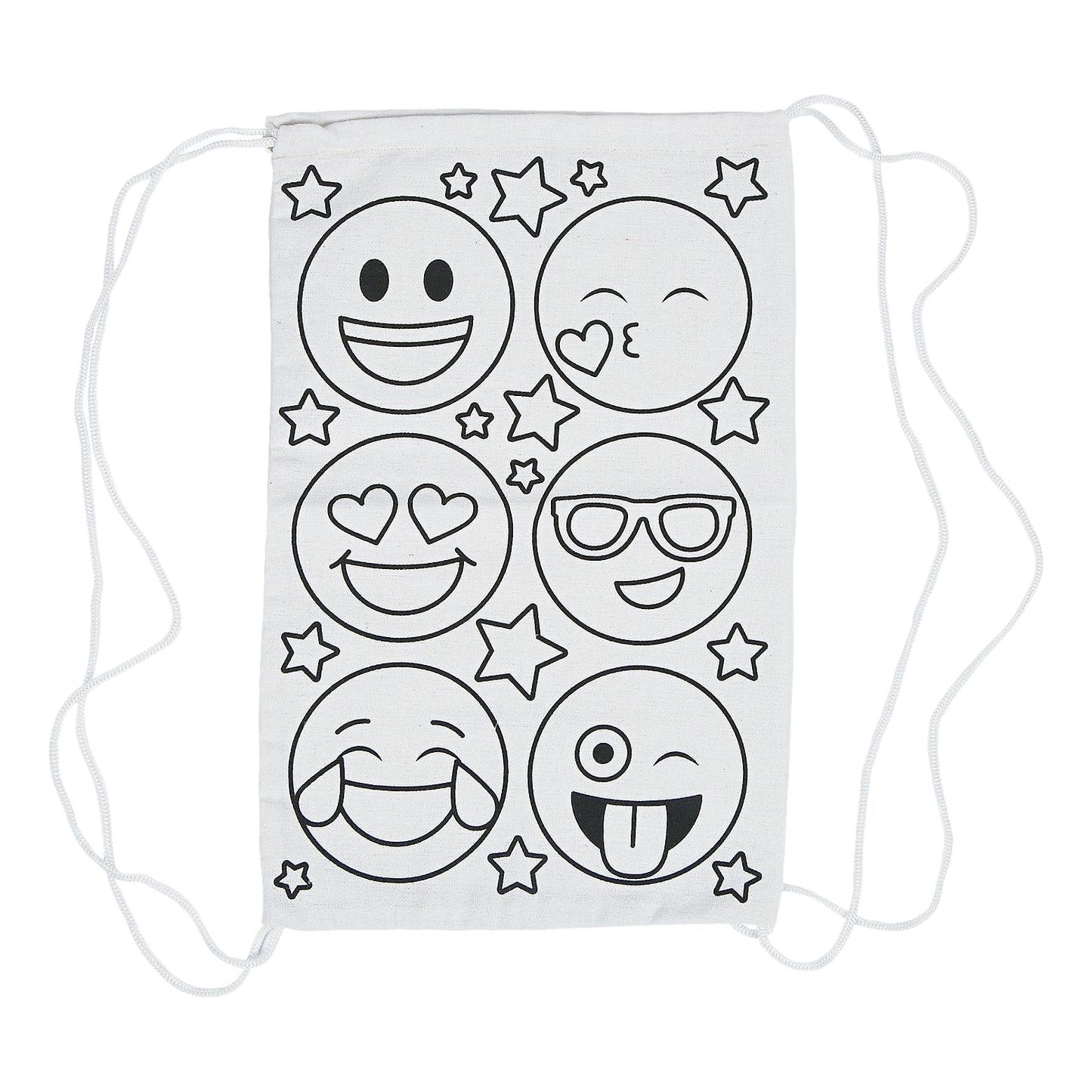 CYO Emoji Drawstring Bags (12 Pack)