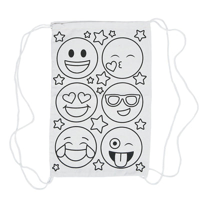 CYO Emoji Drawstring Bags (12 Pack)