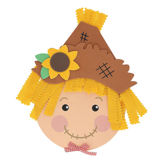 Paper Plate Scarecrow Craft Kit (12 Pack)