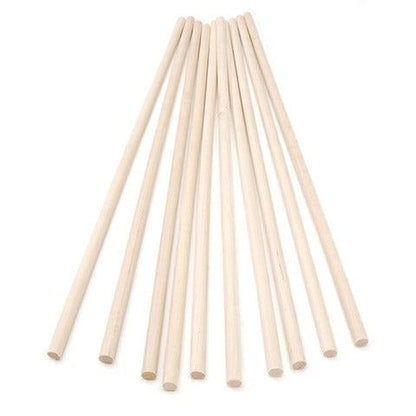 Wooden Dowels - 1/4" X 12" (12 Pack) - EconoCrafts