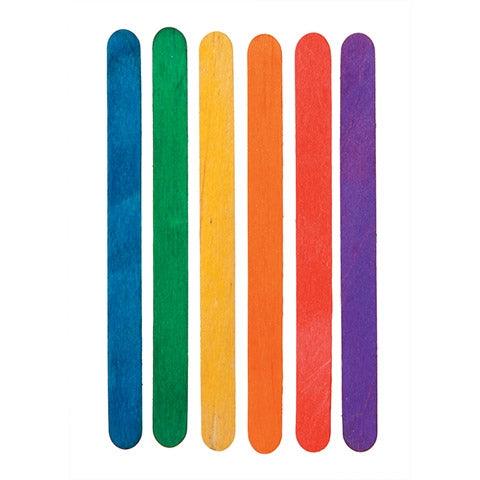 Rainbow Craft Sticks (1,000 Pack) - EconoCrafts