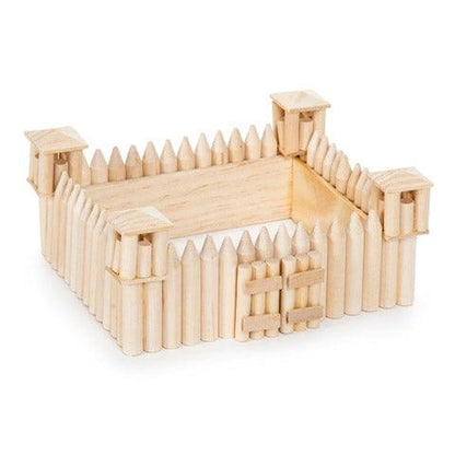 Wood Model Kit - Old West Fort (6 Pack) - EconoCrafts