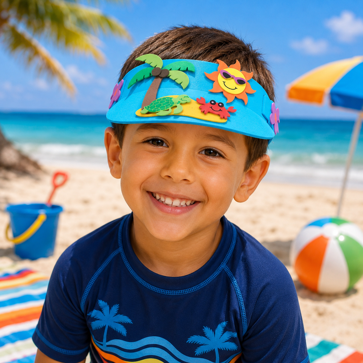 DIY Tropical Visors (12 Pack)