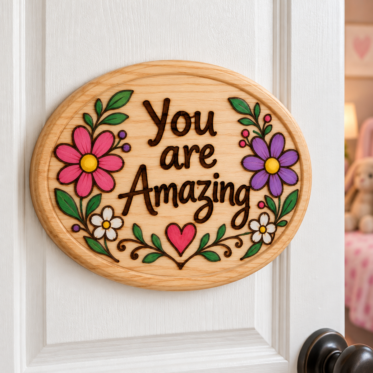 Wooden Plaques - Oval, 3" x 5" (12 Pack)