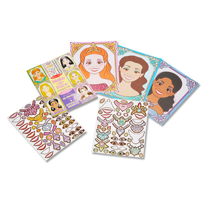 Make-a-Face Sticker Pad - Sparkling Princesses