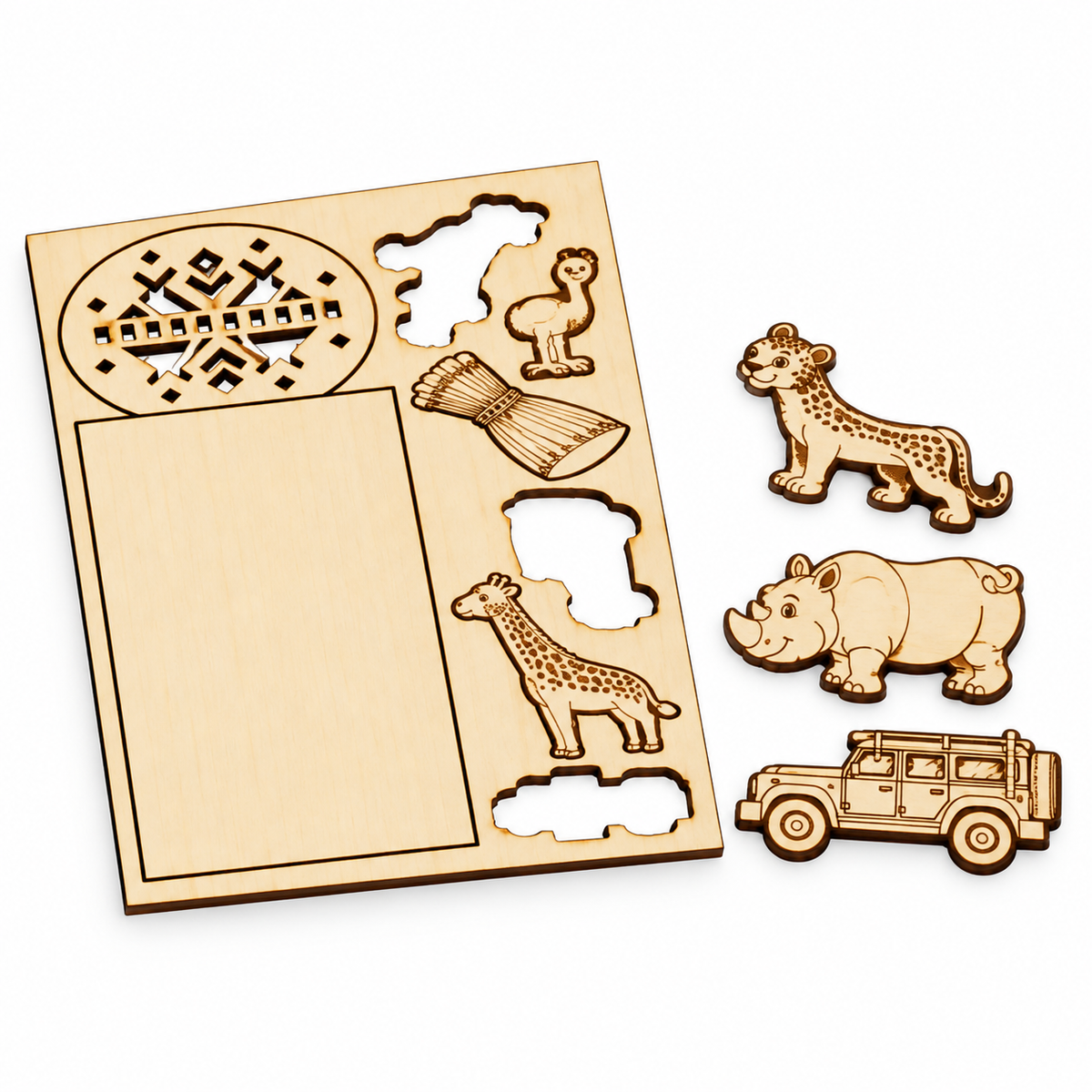 DIY Safari Animal Bookmarks (10 Pack)