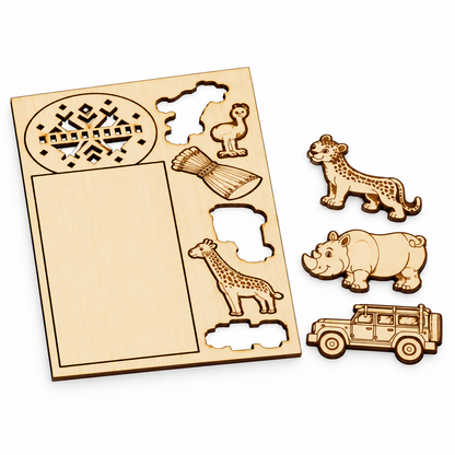 DIY Safari Animal Bookmarks (10 Pack)