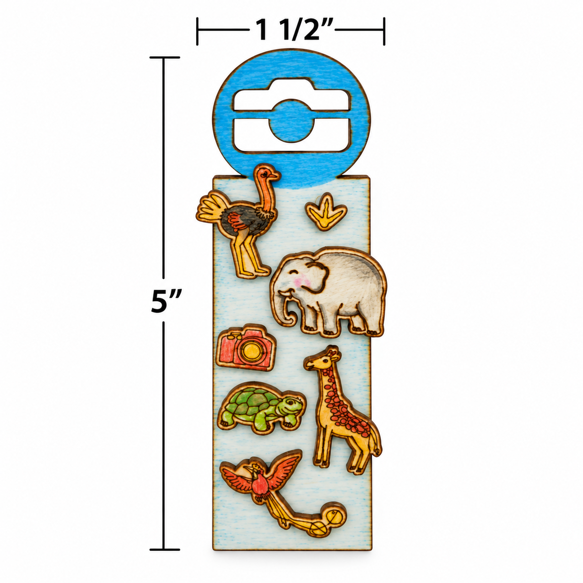 DIY Wooden Animal Bookmarks (10 Pack)