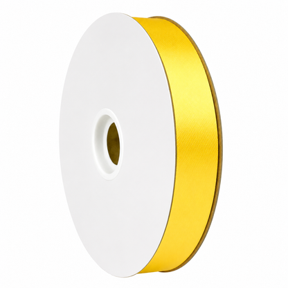 Acetate Satin Ribbon - Yellow (7/8" x 100 yds)