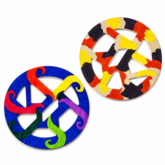 DIY Round Wooden Coasters (12 Pack)