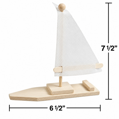 DIY Wooden Sailboats (12 Pack)