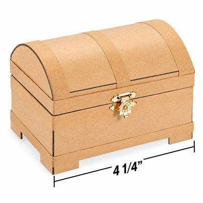 DIY Paper Mache Treasure Chests (12 Pack)
