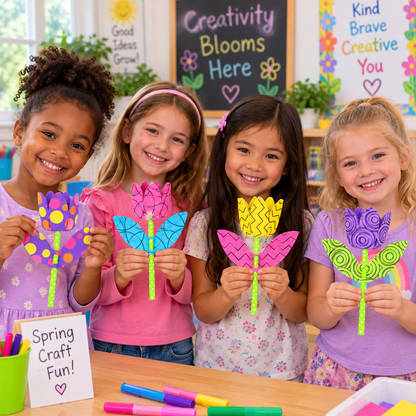 Color Your Own 3D Tulips Kit (12 Pack)