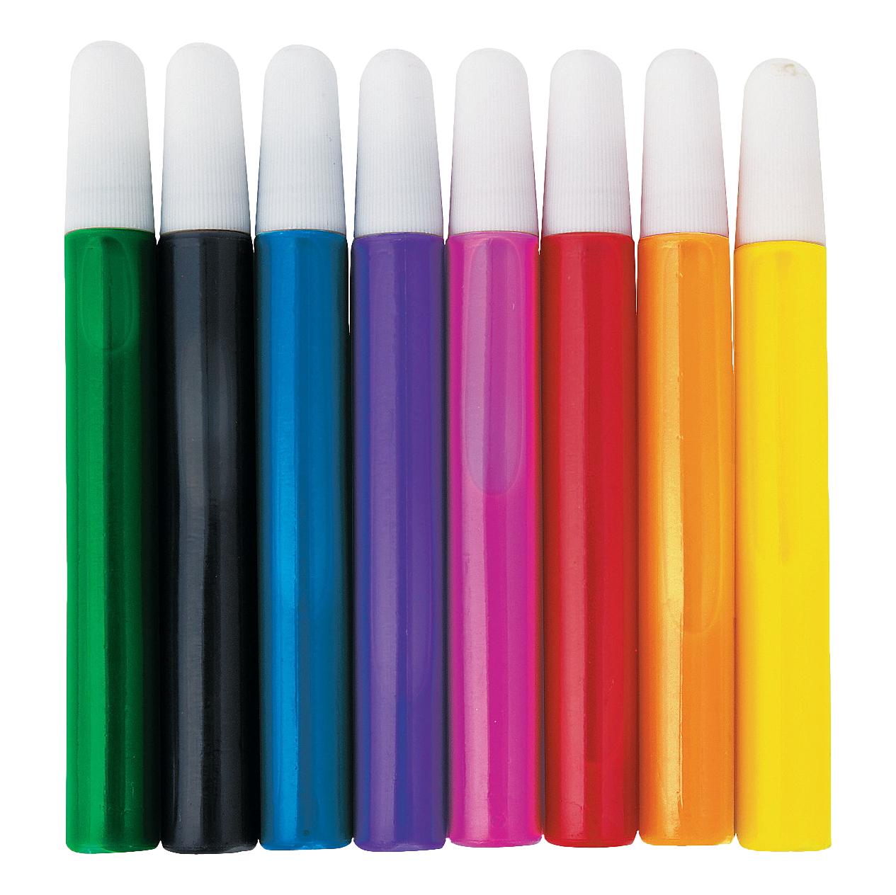 Basic Colors Suncatcher Paint Pens (24 Pack) - EconoCrafts