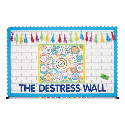 Bordette Bulletin Board Border - Light Blue (2 1/4" x 50')