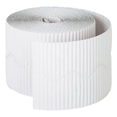 Bordette Bulletin Board Border - White (2 1/4" x 50')