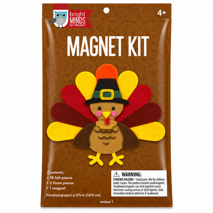DIY Felt Turkey Magnet Craft Kit