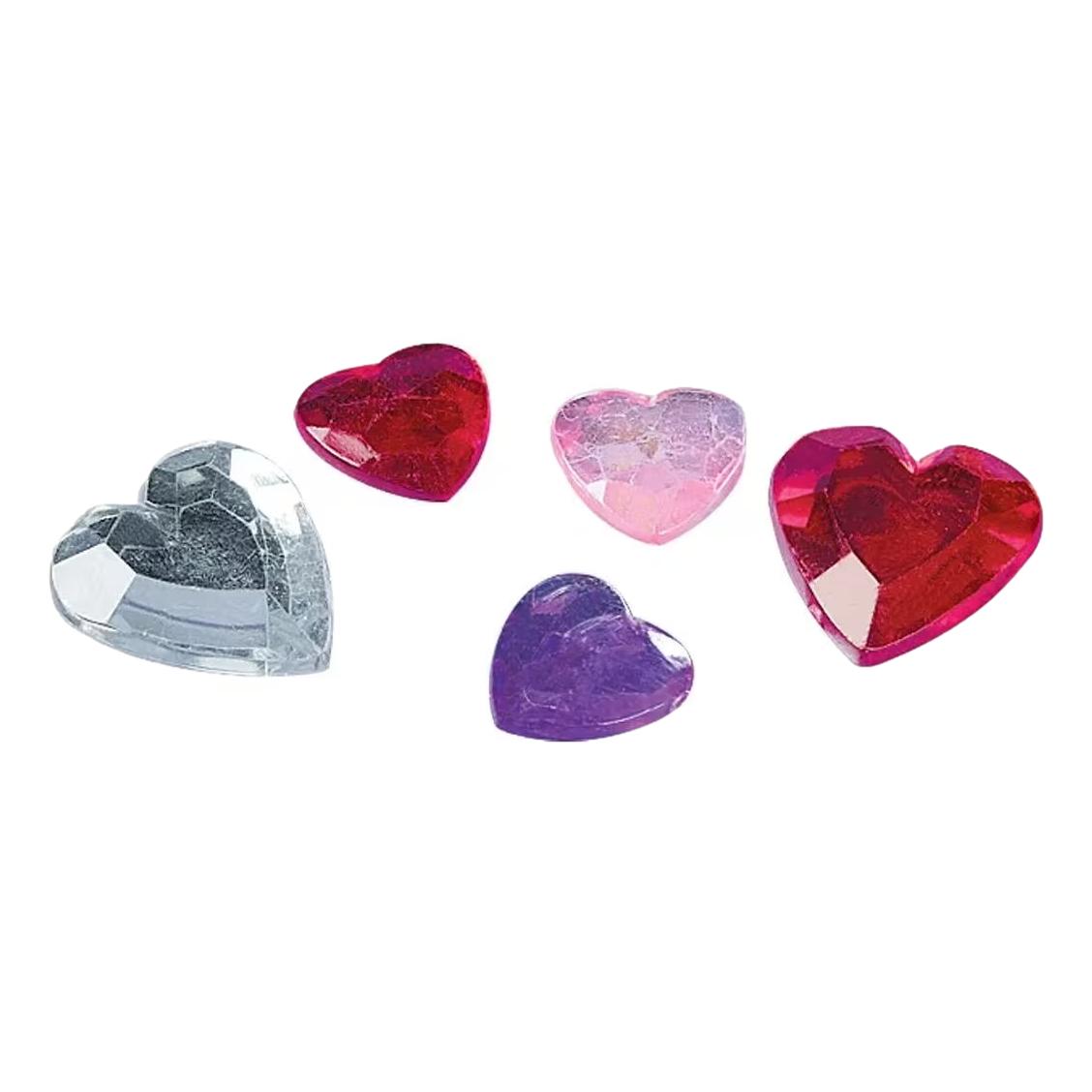 Heart Shaped Jewels (150 Pack)