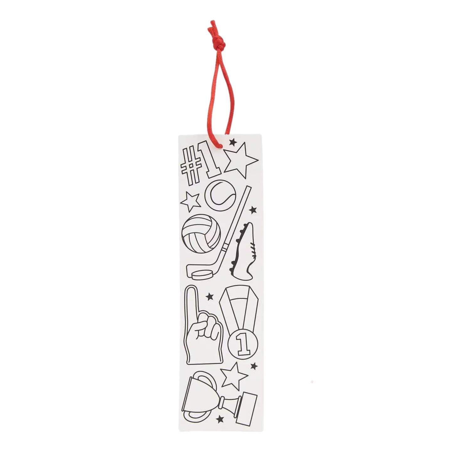 Color Your Own Sports Bookmarks (48 Pack)
