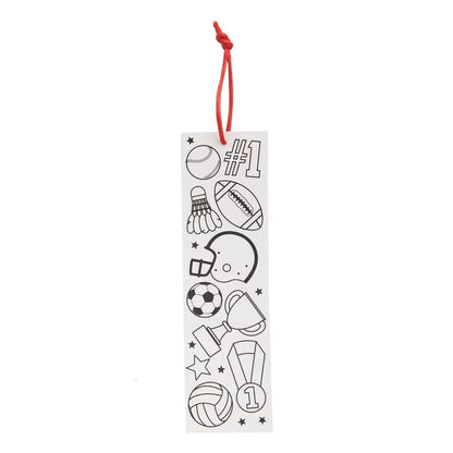 Color Your Own Sports Bookmarks (48 Pack)