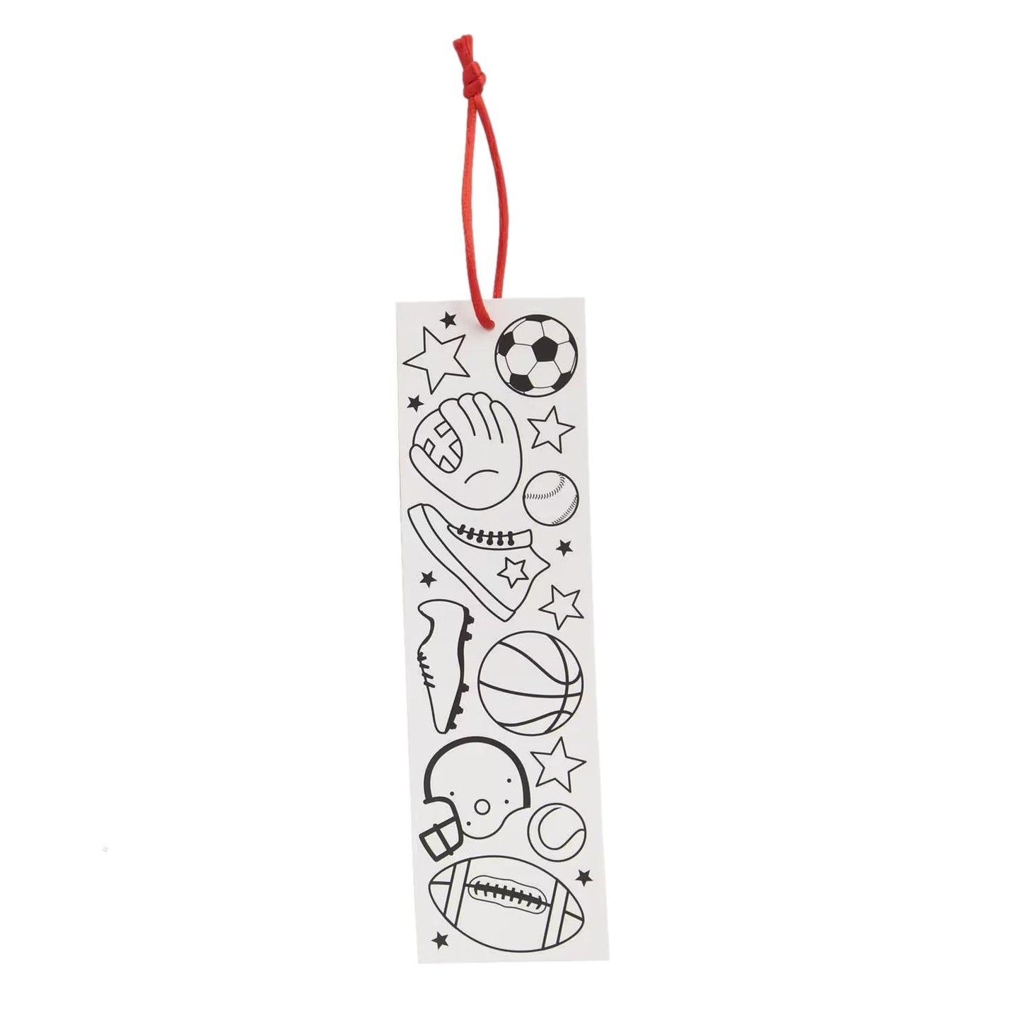 Color Your Own Sports Bookmarks (48 Pack)