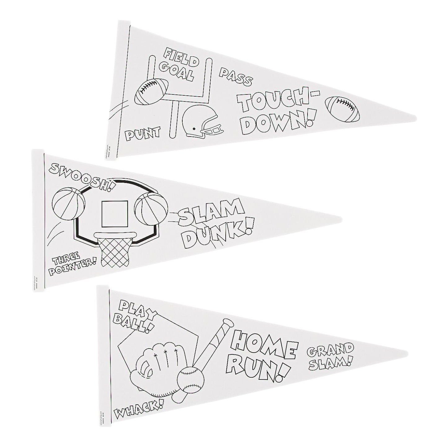 CYO Sports Pennants (12 Pack)