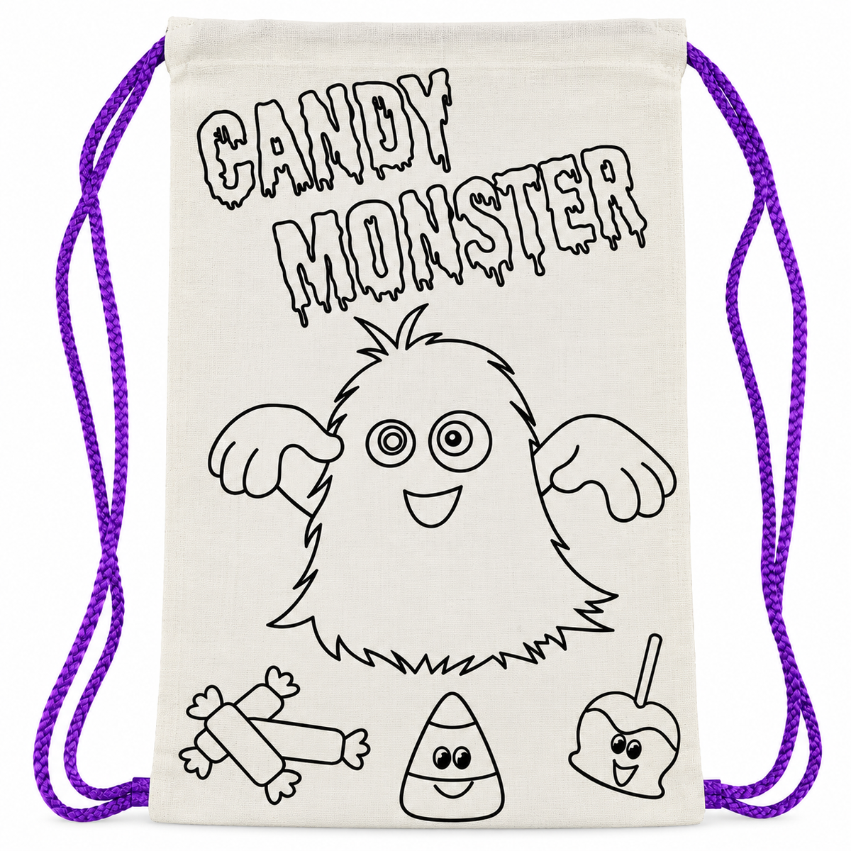 CYO Candy Monster Drawstring Bags (6 Pack)